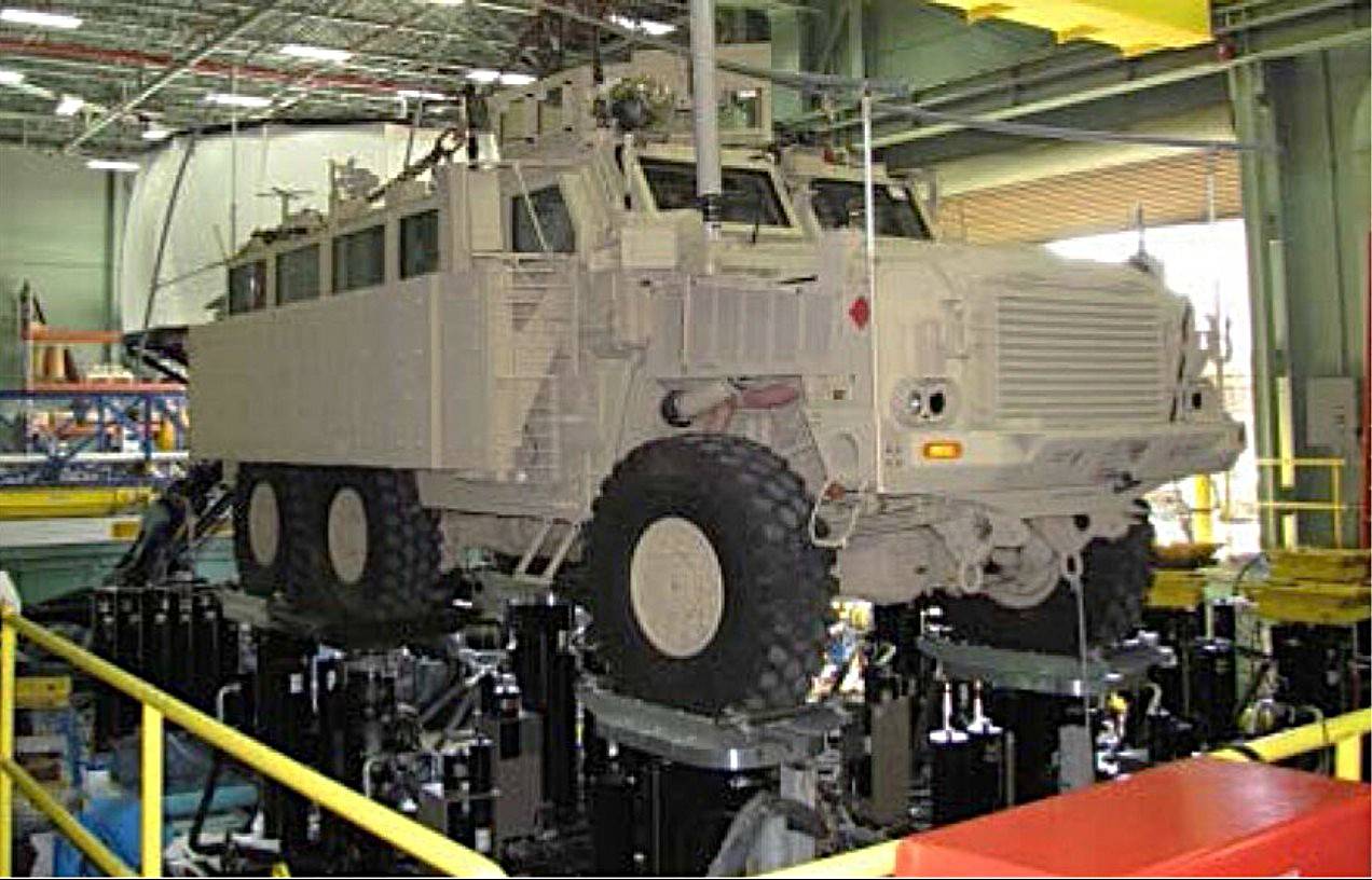 Armored Vehicle on Road Simulator