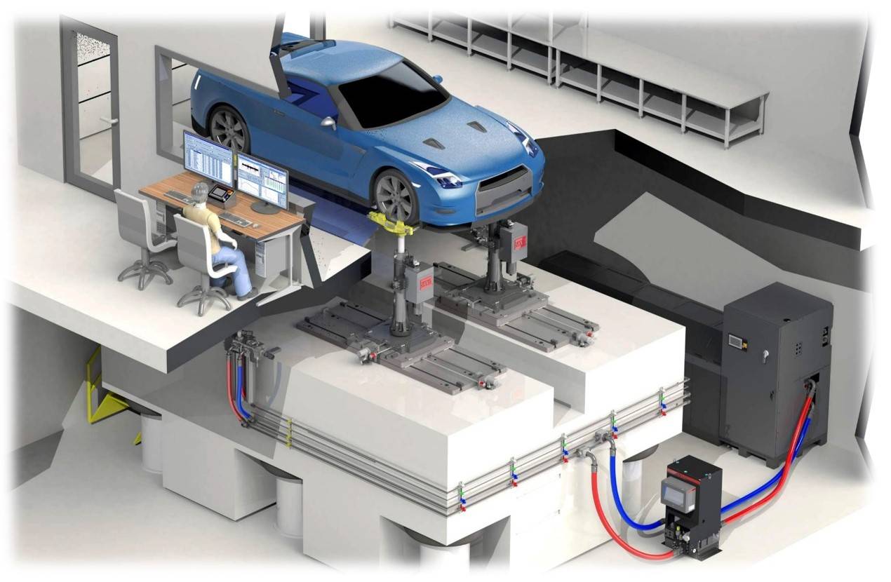 서보 유압식 320 실험실