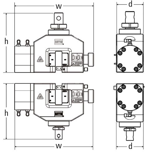 MTS hydraulische einseitig wirkende Zugspannzeuge