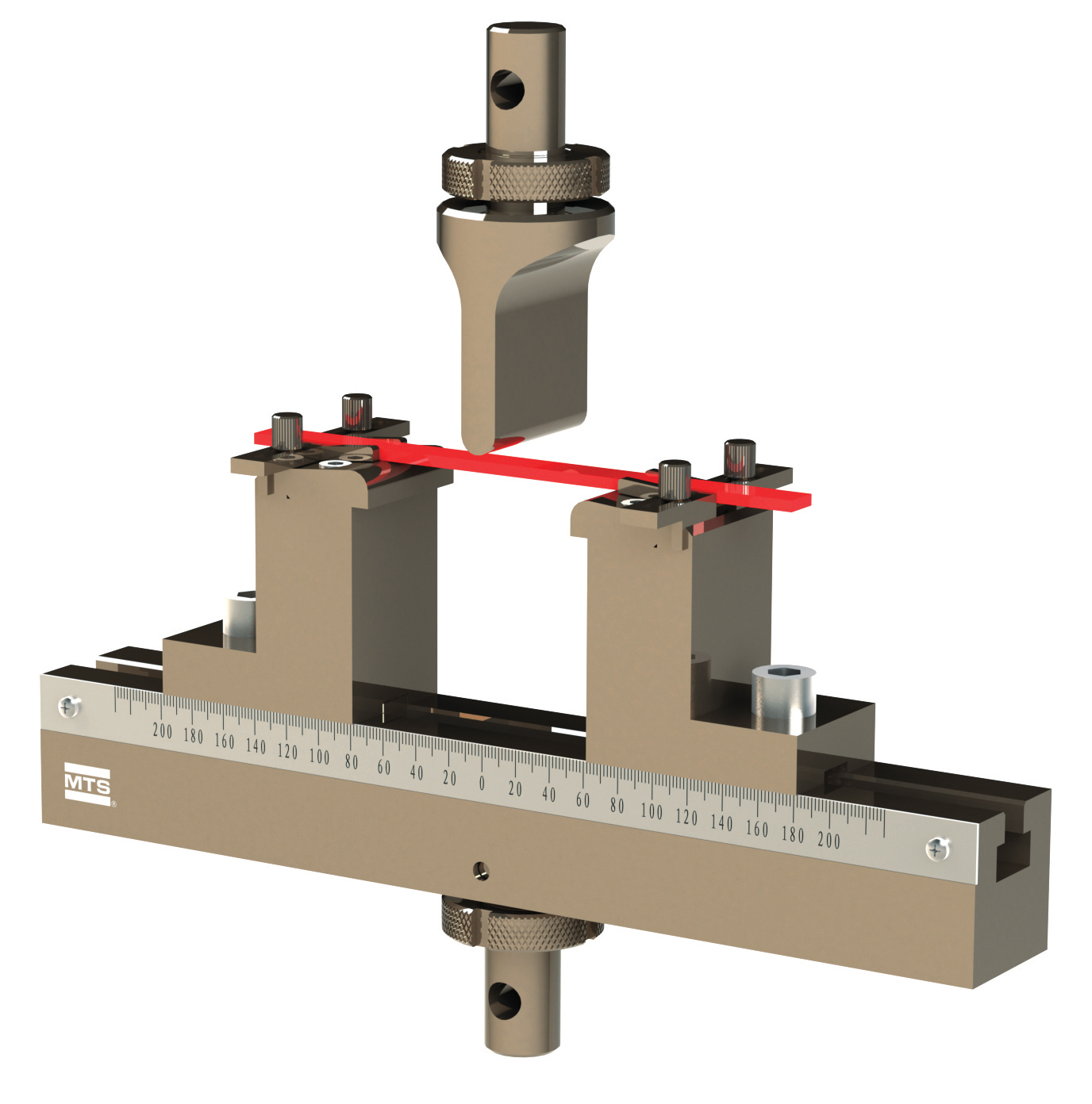 MTS 3 点曲げ治具