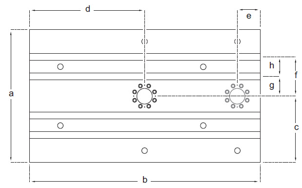 t-slot da estrutura de carga 322